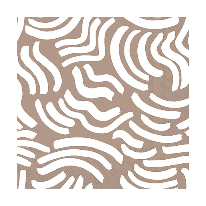 Hyräily Serviette 33x33 cm 20-Pack - Light Brown - Marimekko