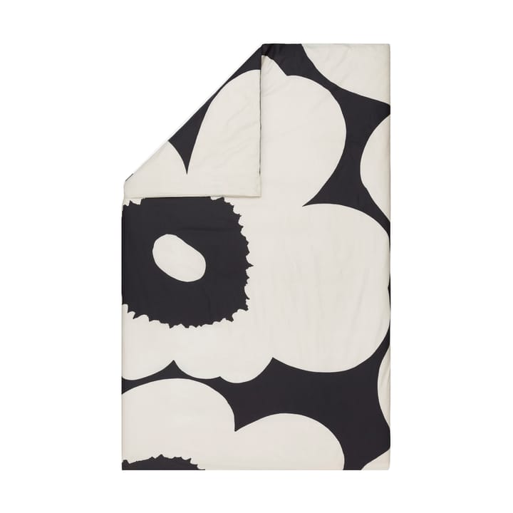 Iso Unikko Bettbezug 220x240 cm, Charcoal-off white Marimekko