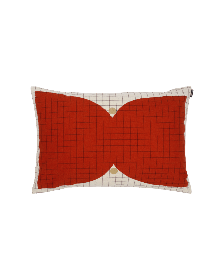 Kalendi Kissenbezug 40x60 cm - Rot-weiß - Marimekko