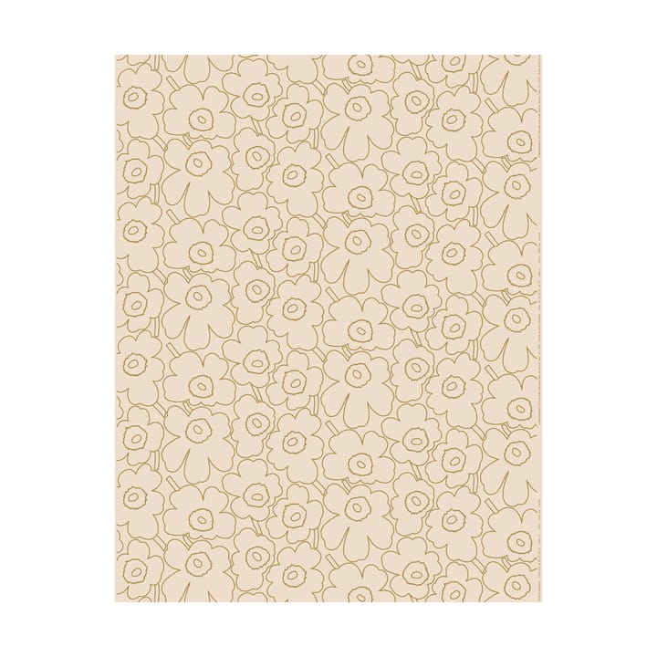 Kleines Piirto Unikko Stoff Baumwolle-Leinen, Linen-gold Marimekko