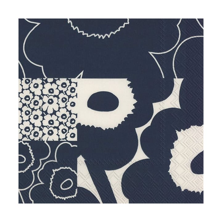 Kollaasi Serviette 33x33 cm 20er-Pack, Dark Blue Marimekko