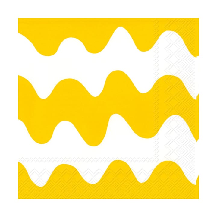 Lokki Serviette 33x33 cm 20er-Packung - Light yellow - Marimekko