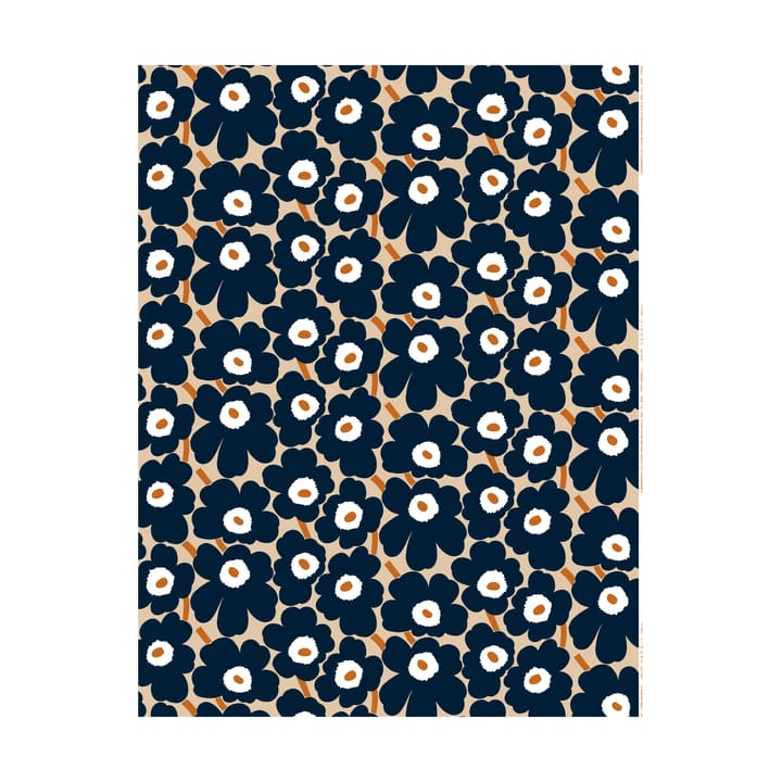 Pieni Unikko Stoff Baumwolle - Light brown-coal-tile - Marimekko