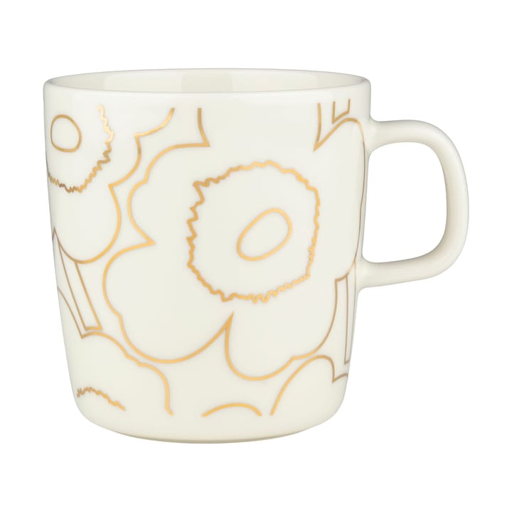 Piirto Unikko Becher 4 dl, White-gold Marimekko