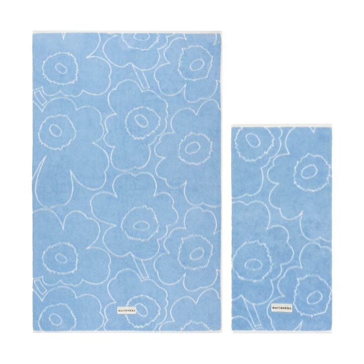 Piirto Unikko Handtuchset 2 Teile - Blue - Marimekko