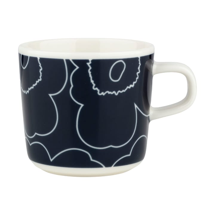 Piirto Unikko Kaffeetasse 20 cl - White-dark blue - Marimekko