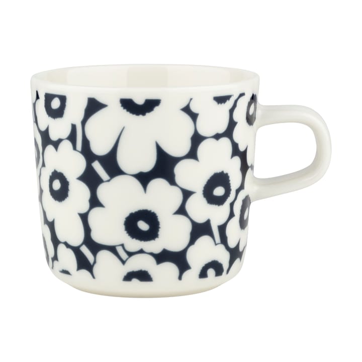 Pikkuinen Unikko Kaffeetasse 20 cl - Dark blue-white - Marimekko