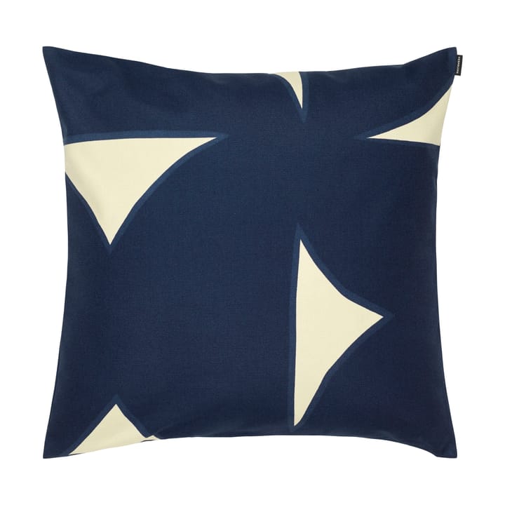 Pitkospuut Kissenbezug 60x60 cm, Sand-dark blue Marimekko