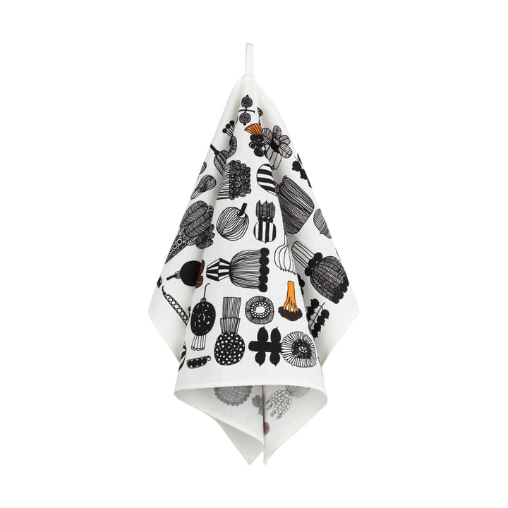 Puutarhurin parhaat Küchenhandtuch 47x70 cm - White-black-orange - Marimekko