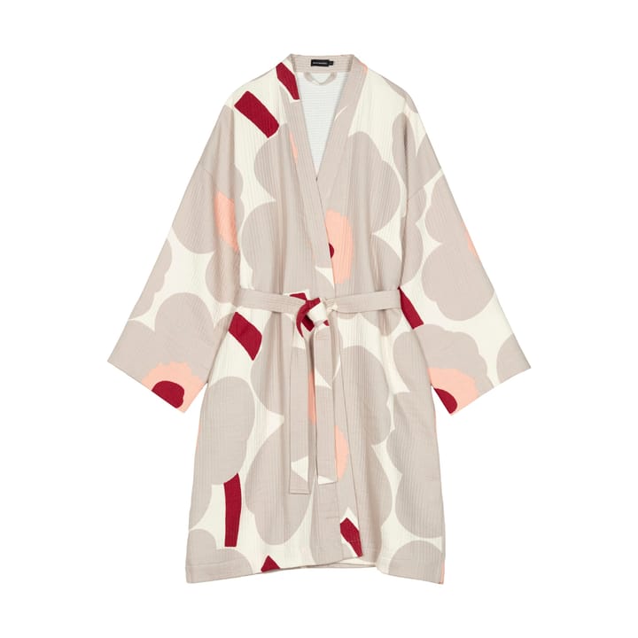 Unikko Bademantel - Powder-grey-cherry-pink, L - Marimekko