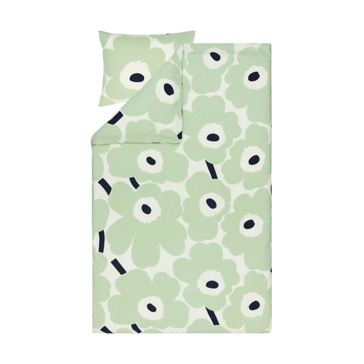 Unikko Deckenbezug 150x210cm - Off white-sage-dark blue - Marimekko