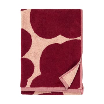 Unikko Handtuch 50x70cm - Pink-dark cherry - Marimekko