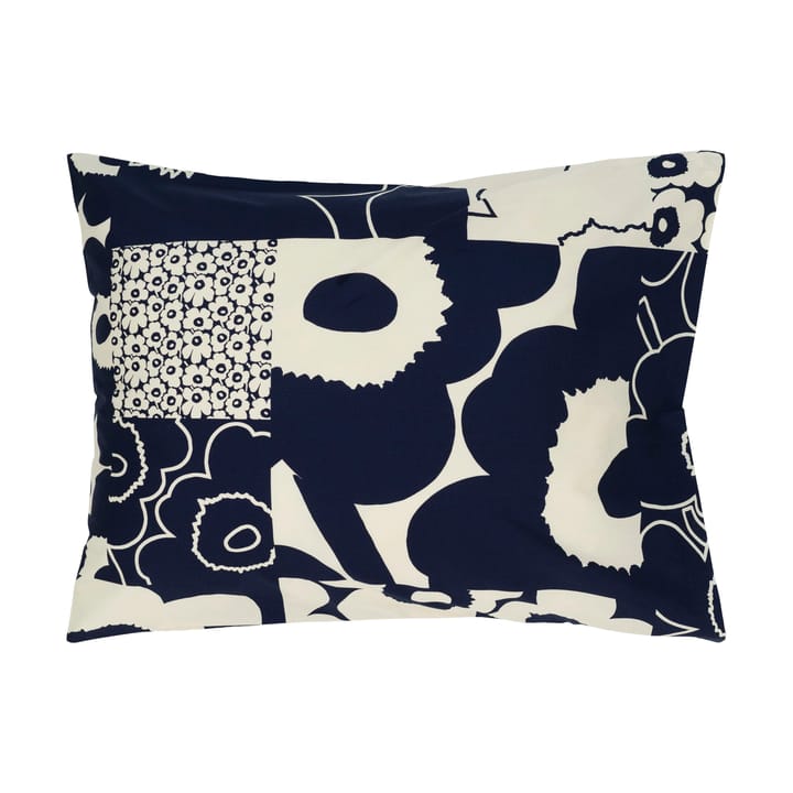 Unikko Kollage Kissenbezug 50x60 cm - Off-white-dark blue - Marimekko