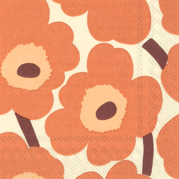 Haute Qualité Low Cost Marimekko Unikko bordeaux fleurs pois papier 33 cm  carré 3 plis serviettes pack de 20 Exclusivité en ligne Vente en ligne pas  cher d'experts 