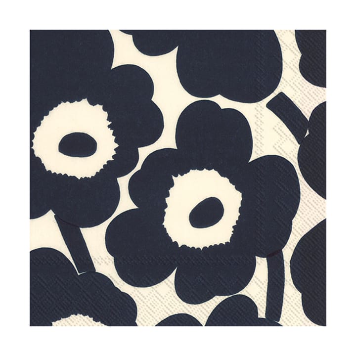 Unikko Serviette 33x33cm 20er Pack - Dark blue - Marimekko