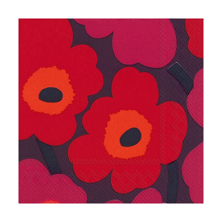 Unikko Serviette 33x33cm 20er Pack - Mauve - Marimekko