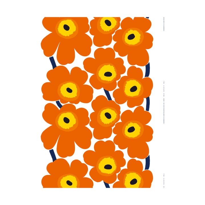 Unikko Stoff heavyweight Baumwolle - Orange - Marimekko