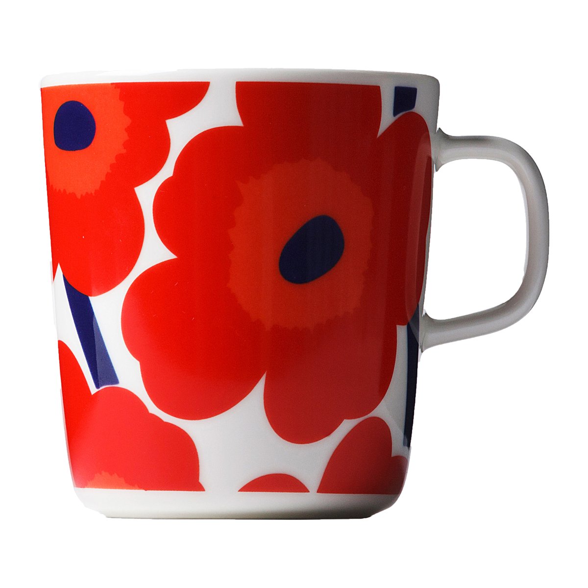 Marimekko Unikko Teetasse 4dl Rotweiß | Skandinavisches Design | Teetassen & Teebecher | Rot