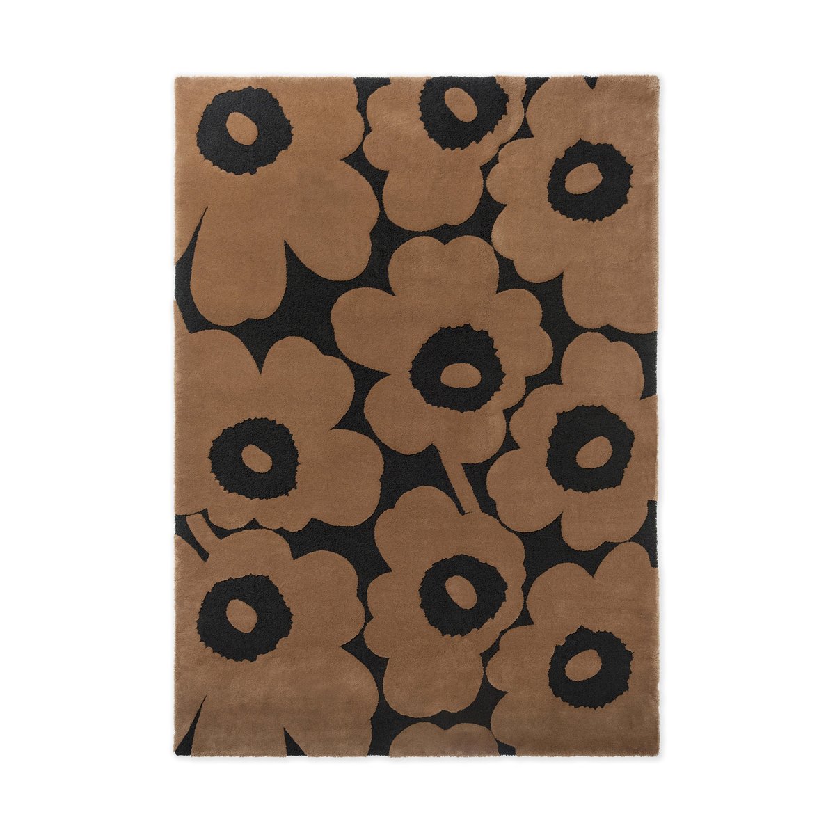 Marimekko Unikko Wollteppich Beige, 140x200 cm