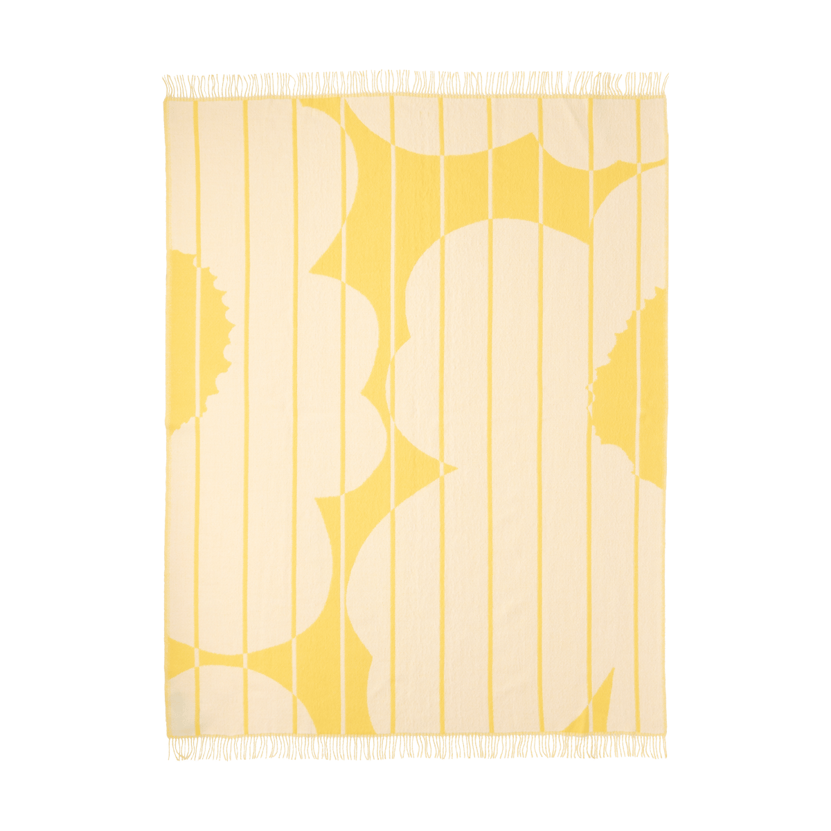 Marimekko Vesi Unikko Wolldecke 140x180 cm Spring yellow-ecru