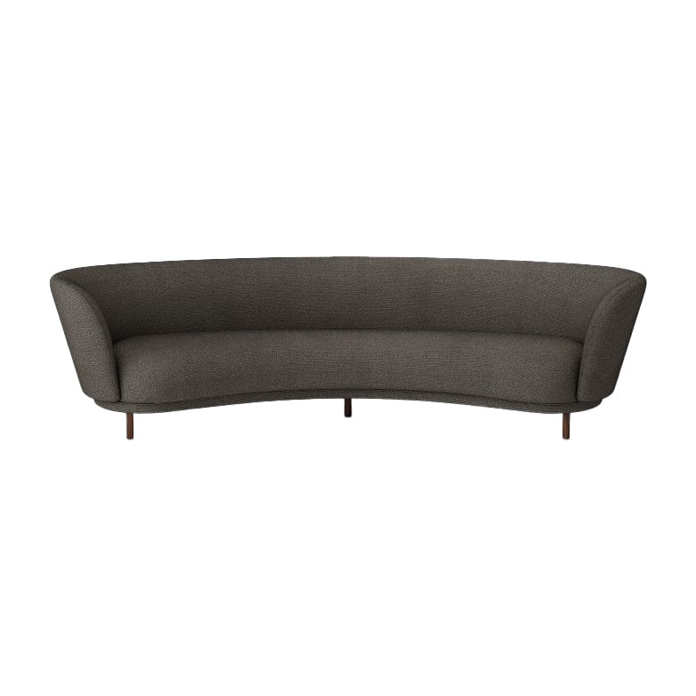 Massproductions Dandy 4-Sitzer Sofa Walnuss-Sacho Safire 001