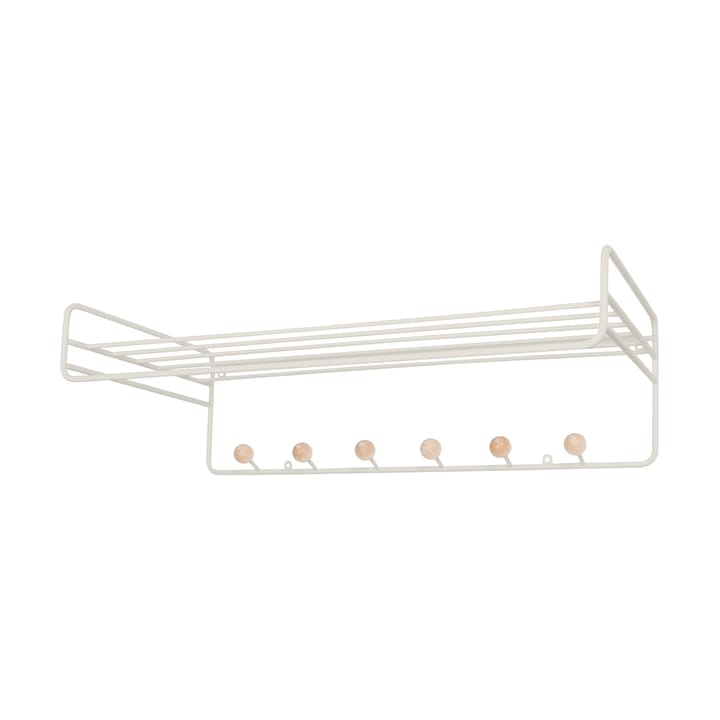 Bill Hat rack Hutablage, Seidengrau Maze