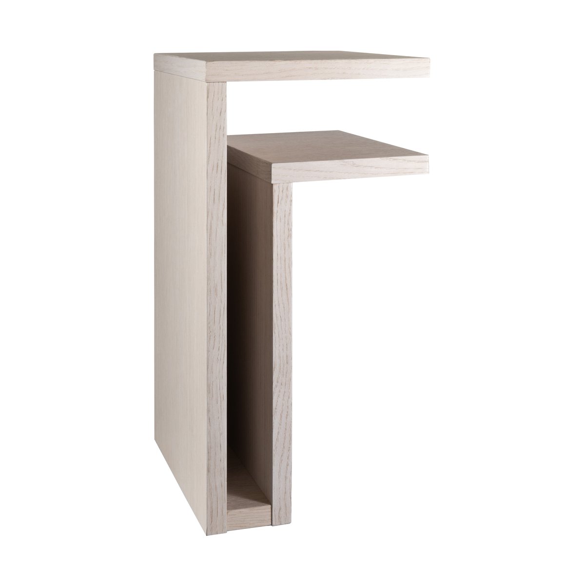 Maze F-shelf Wandregal white oak Regal rechtsseitig