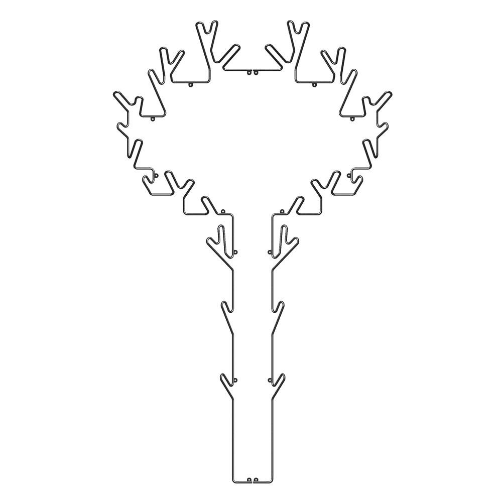 Maze Tree Wandhaken Schwarz