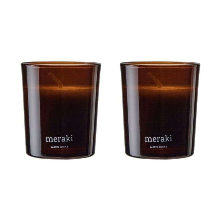 Meraki Duftkerze 12 Stunden 2er-Pack, Warmer Tonka Meraki