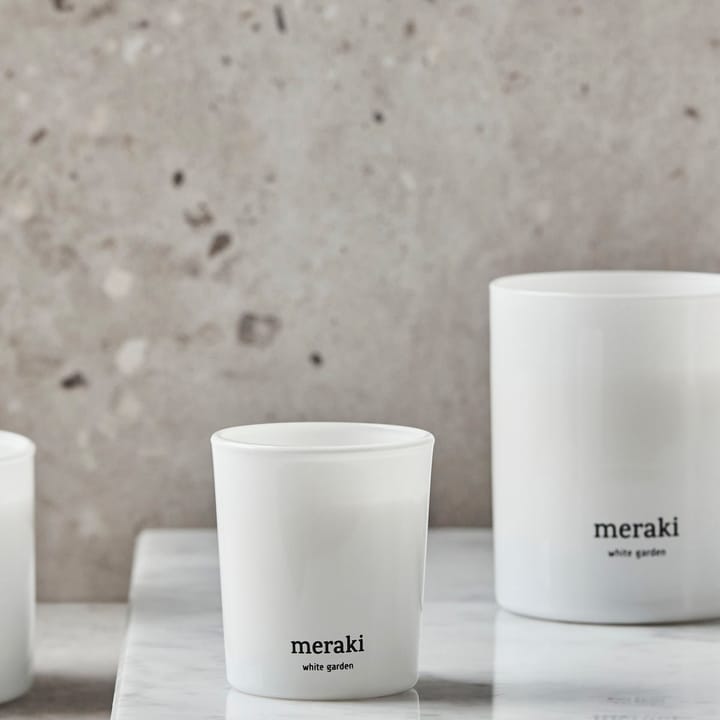 Meraki Duftkerze 12 Stunden 2er-Pack, Weißer Garten Meraki