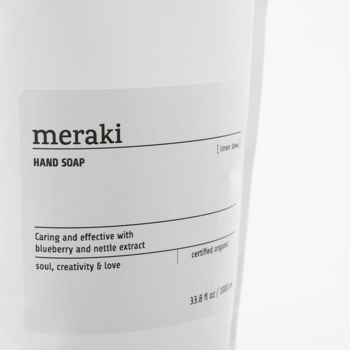 Meraki Handseife Nachfüllpackung 1000 ml, Lein Tau Meraki