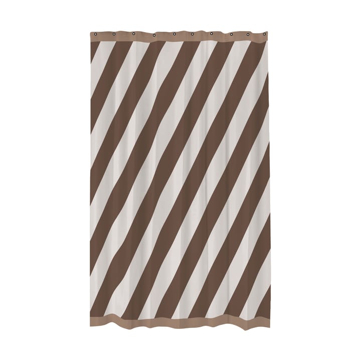 Diagonal Duschvorhang 150x200 cm - Chocolate - Mette Ditmer