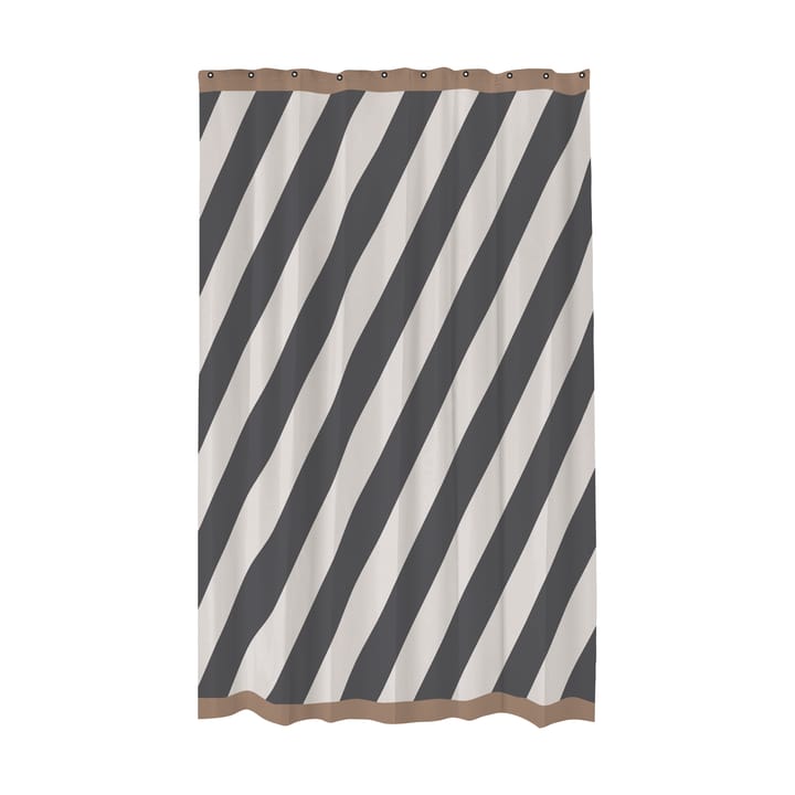 Diagonal Duschvorhang 150x200 cm - Dark grey - Mette Ditmer