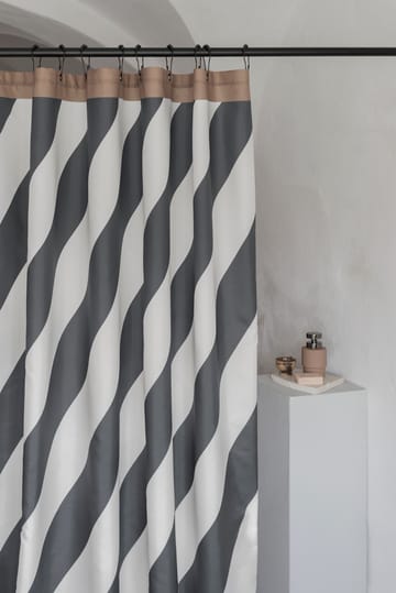 Diagonal Duschvorhang 150x200 cm - Dark grey - Mette Ditmer