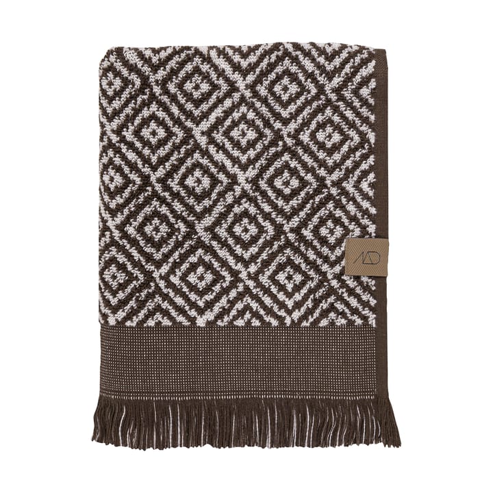 Morocco Handtuch 70 x 135cm - Chocolate-off-white - Mette Ditmer