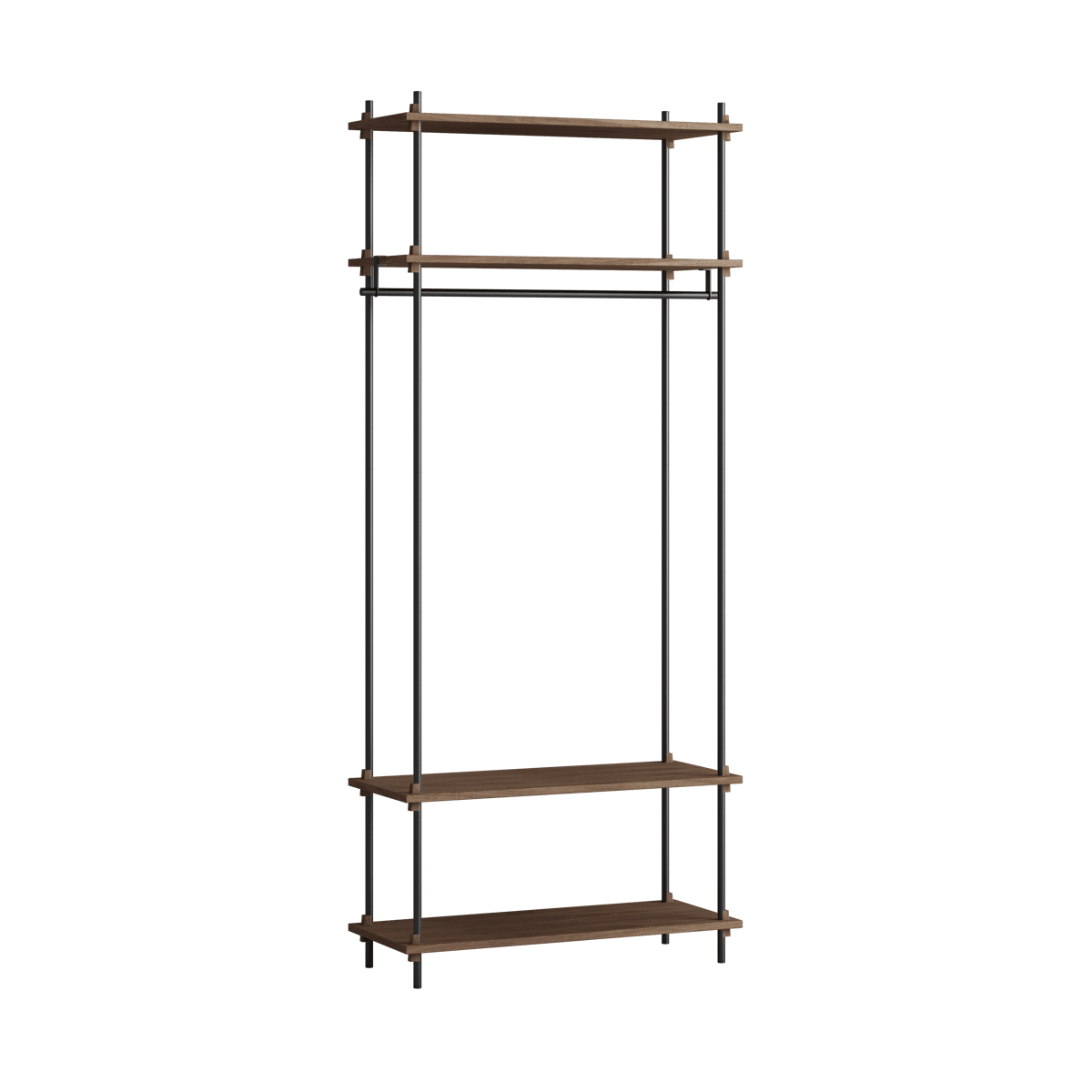 MOEBE Moebe shelving system s.200.1.F Räuchereiche-schwarz