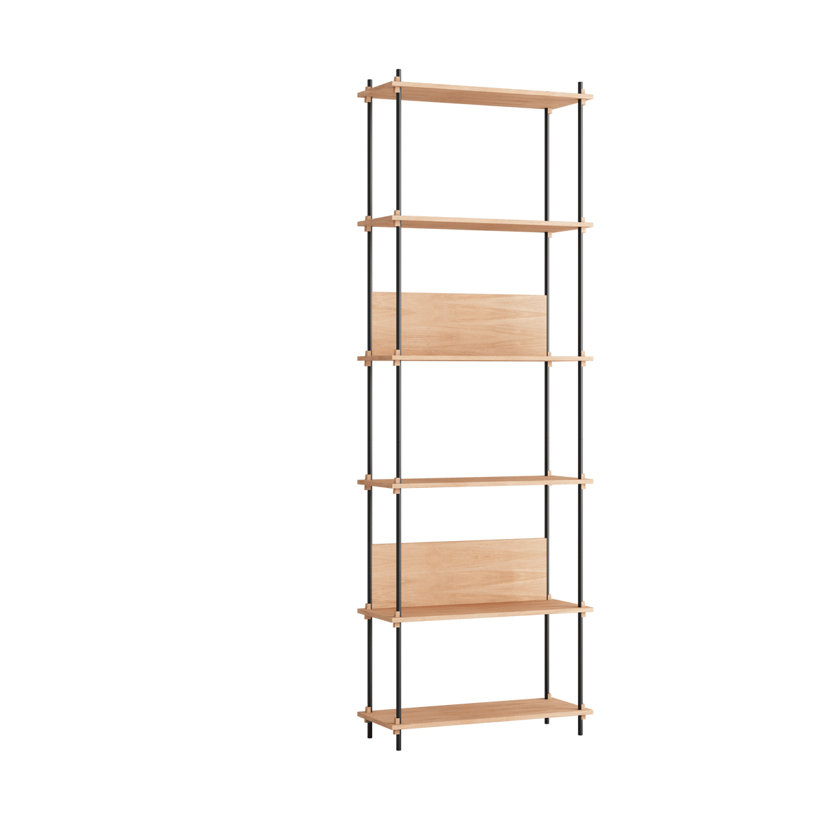 MOEBE Moebe shelving system s.255.1.A Eiche-schwarz