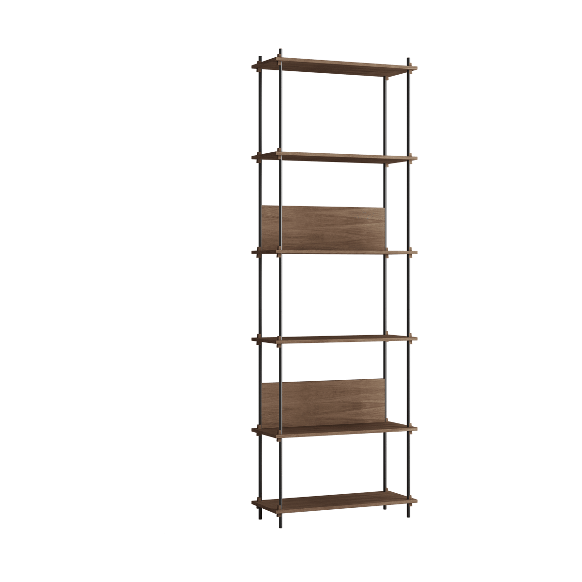 MOEBE Moebe shelving system s.255.1.A Räuchereiche-schwarz