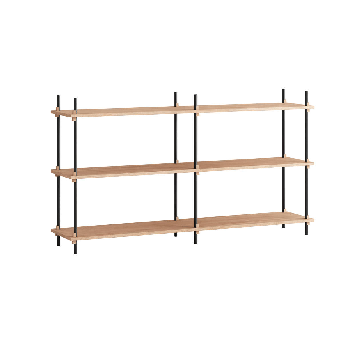 MOEBE Moebe shelving system s.85.2.B Eiche-schwarz