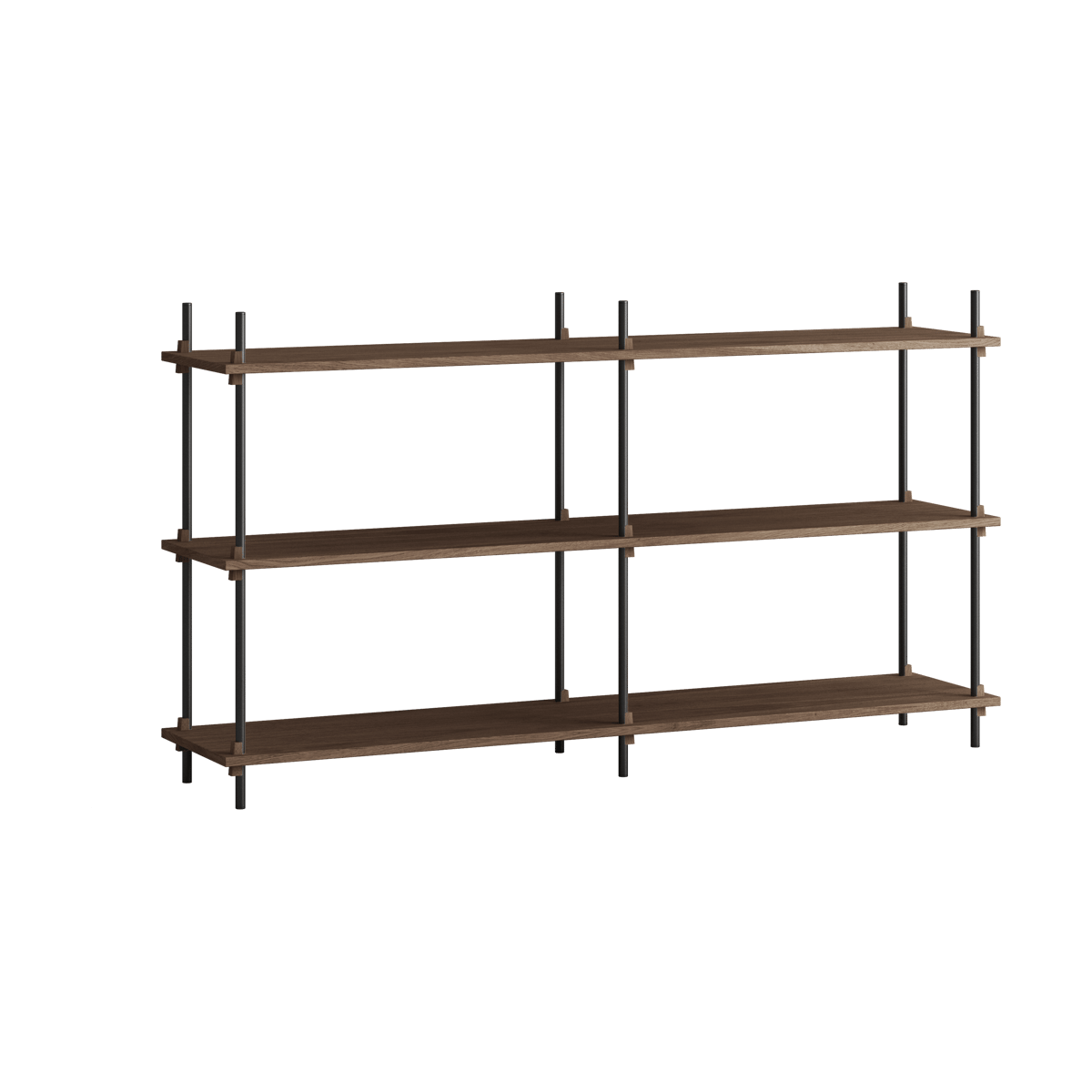 MOEBE Moebe shelving system s.85.2.B Räuchereiche-schwarz