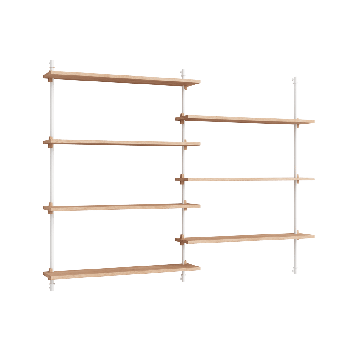 MOEBE Moebe wall shelving ws.115.2.B Eiche-weiß