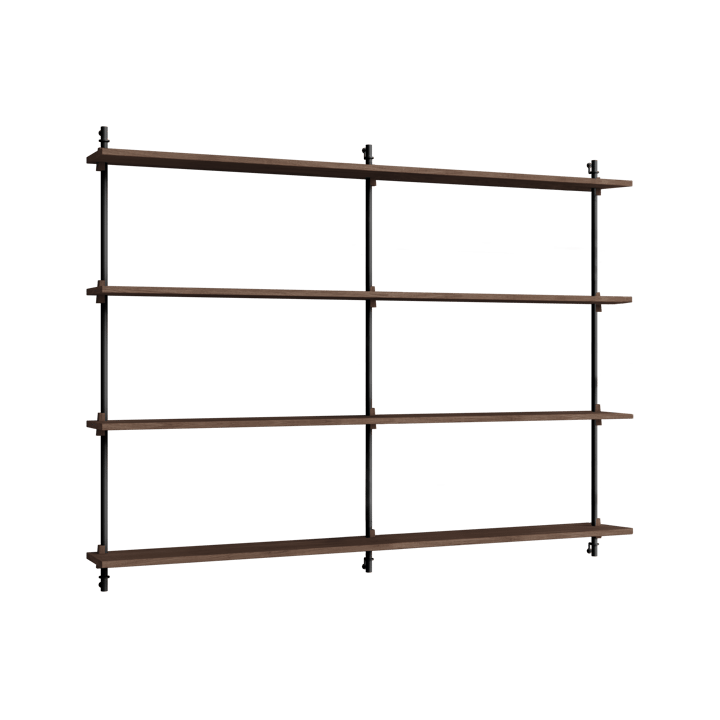 Moebe wall shelving ws.115.2.B - Räuchereiche-schwarz - MOEBE