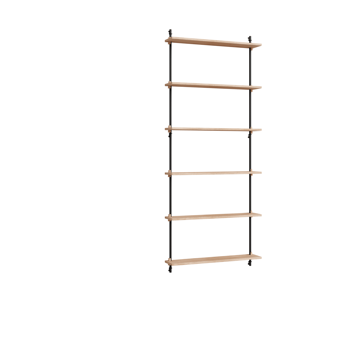 MOEBE Moebe wall shelving ws.200.1 Eiche-schwarz