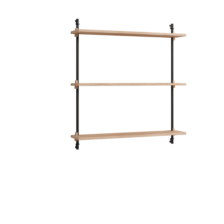 Moebe wall shelving ws.85.1, Eiche-schwarz MOEBE