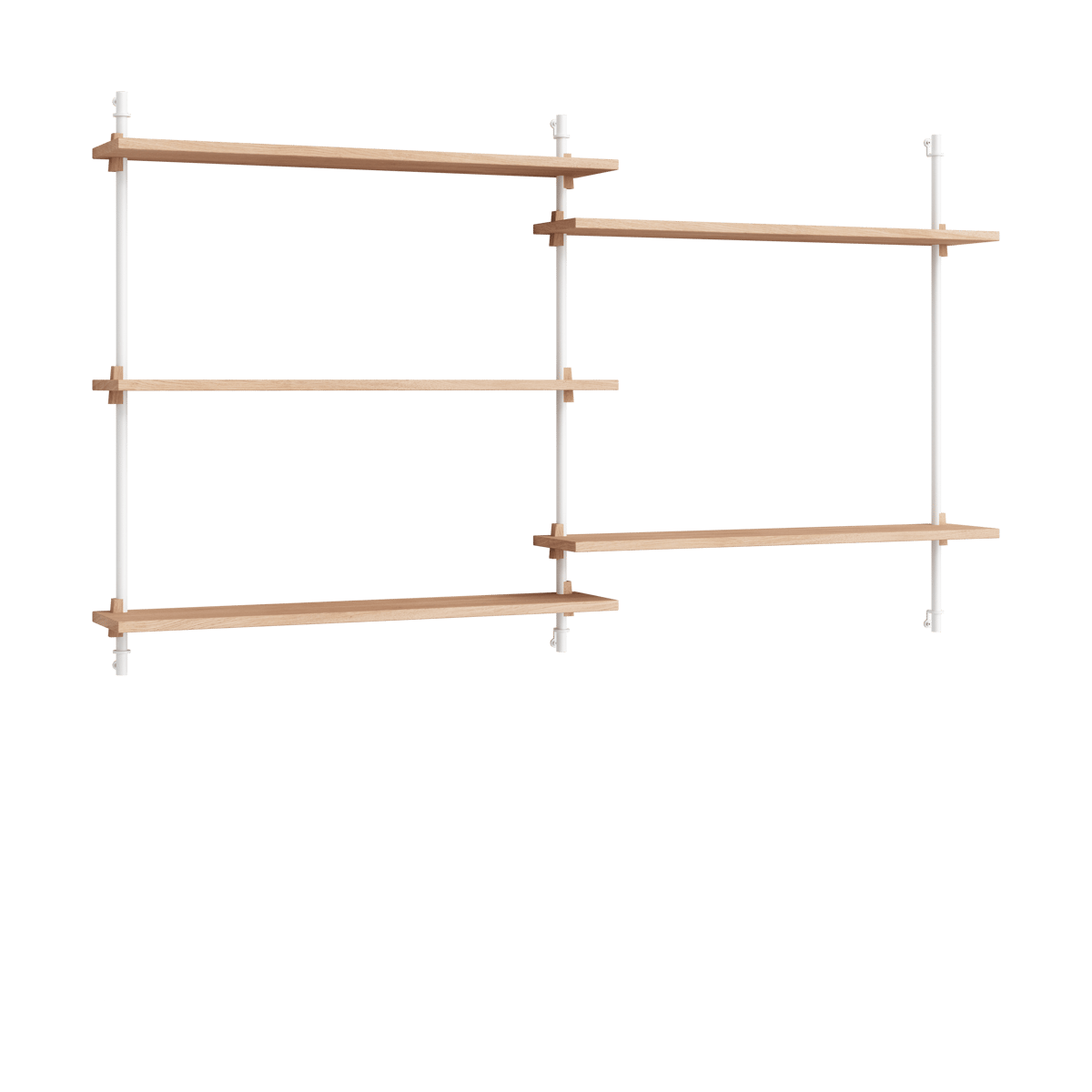 MOEBE Moebe wall shelving ws.85.2.B Eiche-weiß