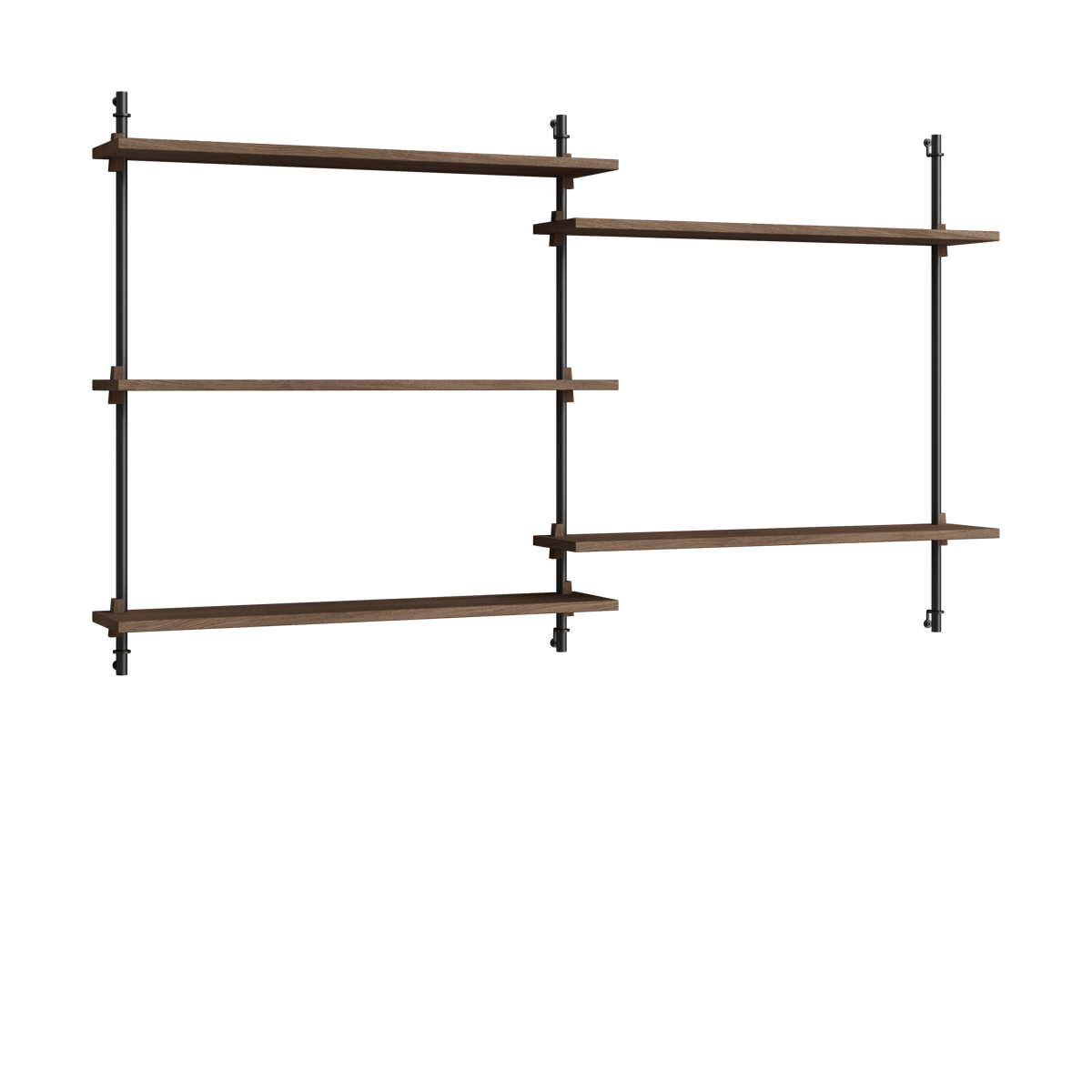 MOEBE Moebe wall shelving ws.85.2.B Räuchereiche-schwarz