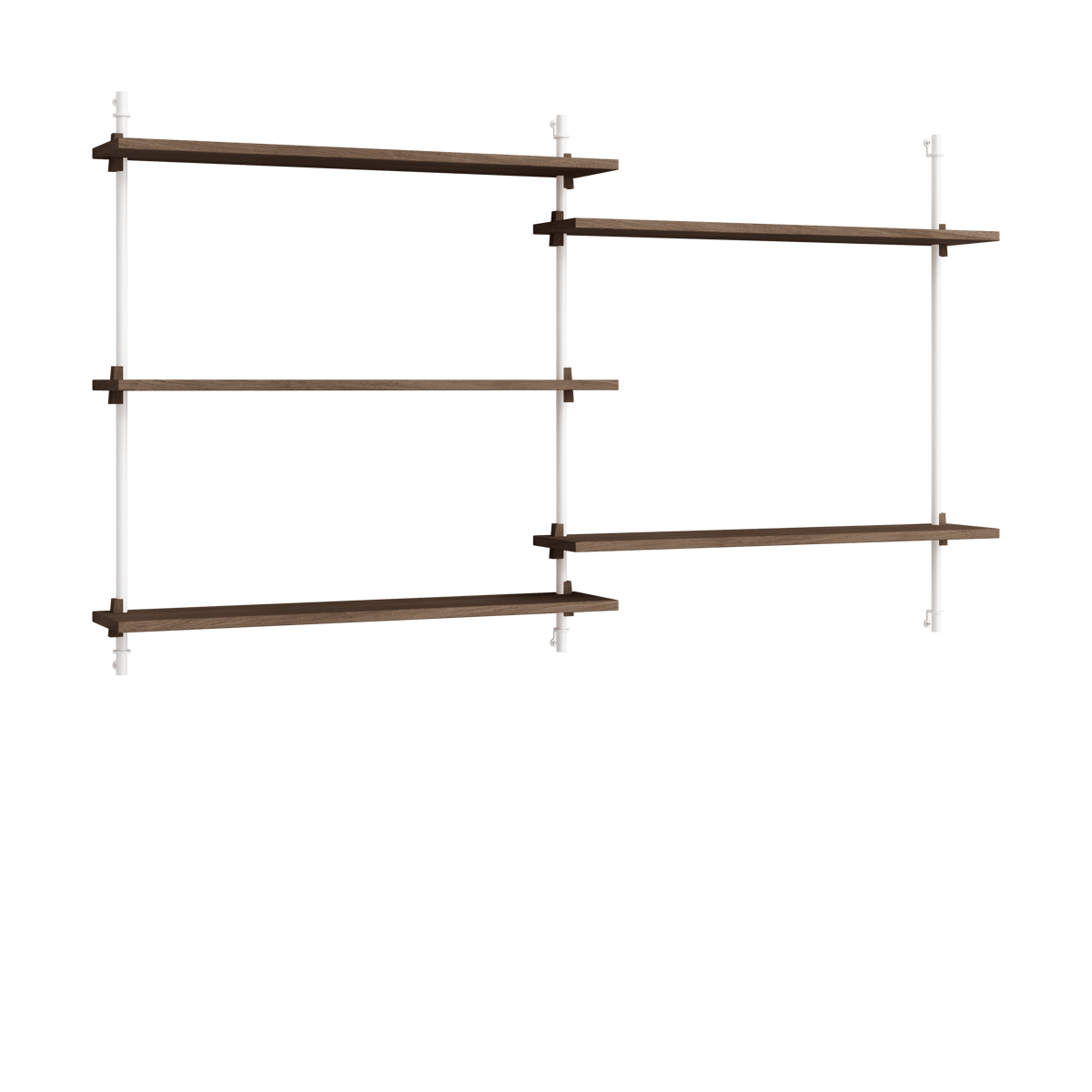 MOEBE Moebe wall shelving ws.85.2.B Räuchereiche-weiß