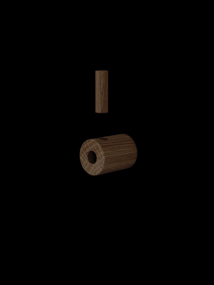 Moebe wooden wall hook Haken, Räuchereiche MOEBE