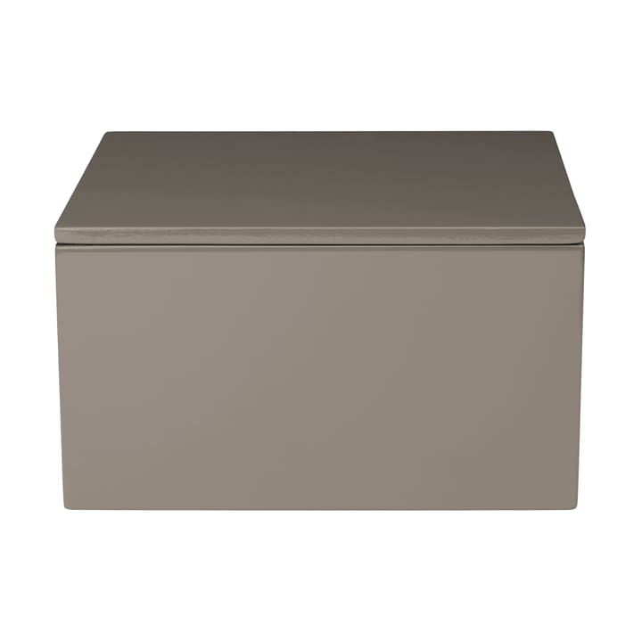 Lux lackierte Aufbewahrungsbox 19x19x10,5 cm - Dark grey - Mojoo