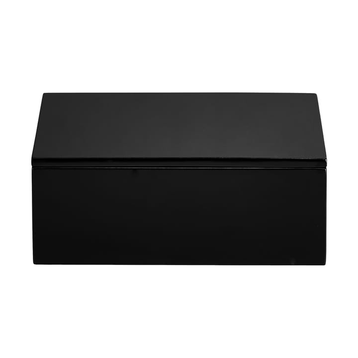 Lux lackierte Aufbewahrungsbox 19x19x7 cm - Black - Mojoo